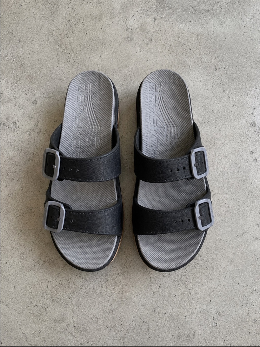 Dansko Kandi Sandals Women’s 40 Black EVA Double Buckle Comfort Slides